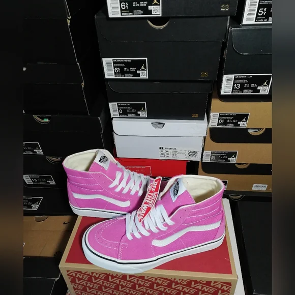 VANS SK8-HI PINKISH "BARBIE" WOMEN'S US SIZE 8 BRAND NEW IN BOX - Picture 10 of 12